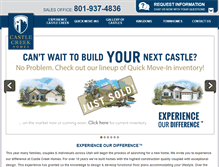 Tablet Screenshot of castlecreekhomes.com